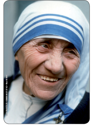Kerzenkleber Mutter Teresa