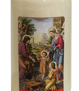 Glas-Ölkerzen Heilige Familie Gemälde